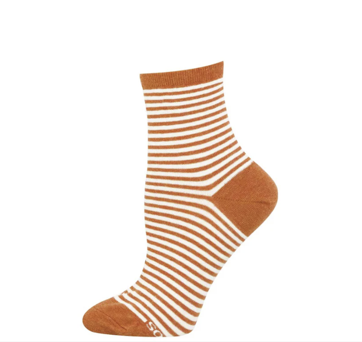Cotton Mini Crew Sailor Stripe Socks