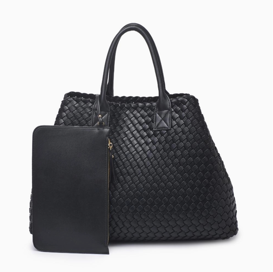 Ithaca Woven Vegan Leather Tote