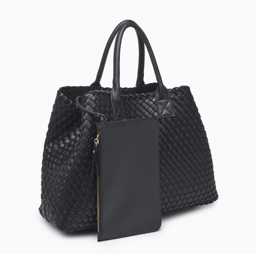 Ithaca Woven Vegan Leather Tote