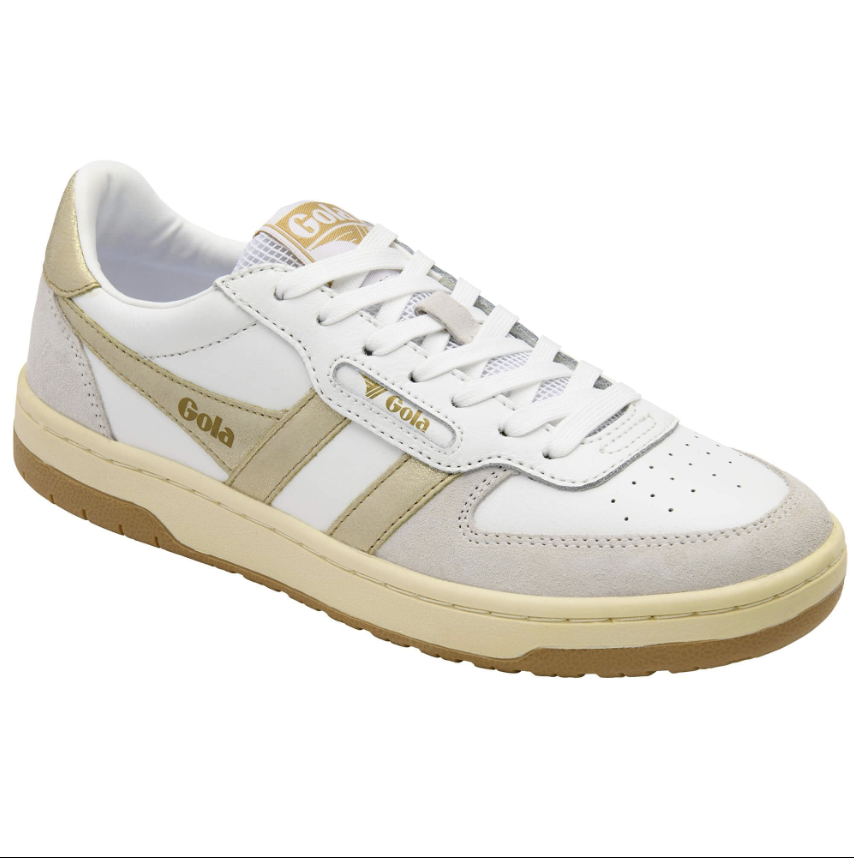 Gola Classics Women's Hawk Sneakers - White/Gold