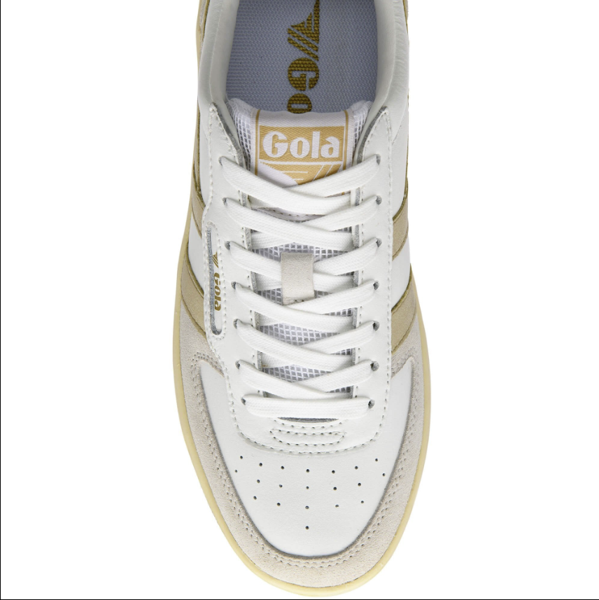 Gola Classics Women's Hawk Sneakers - White/Gold