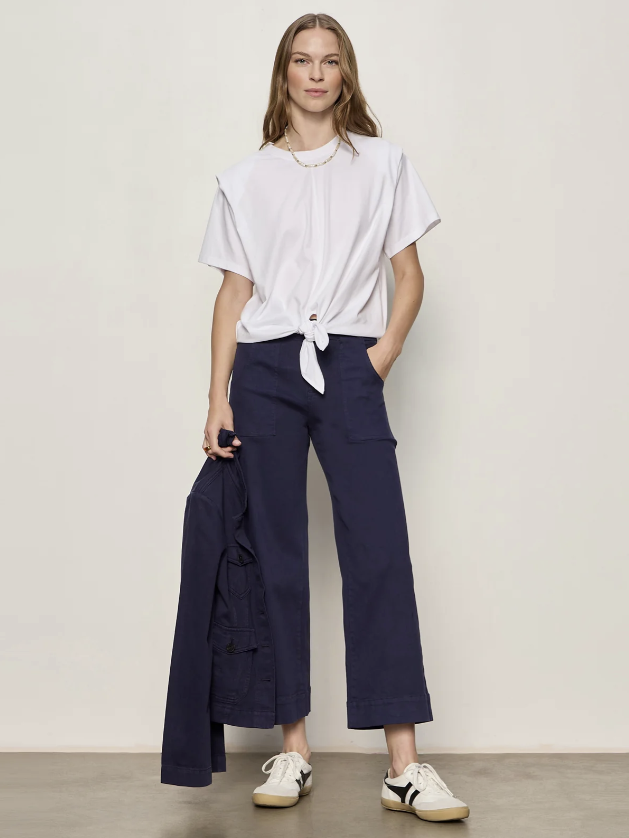 Insider Crop - Navy Blazer