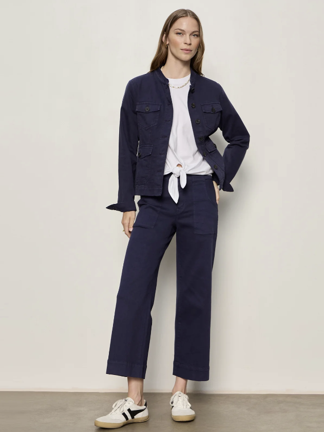 Insider Crop - Navy Blazer