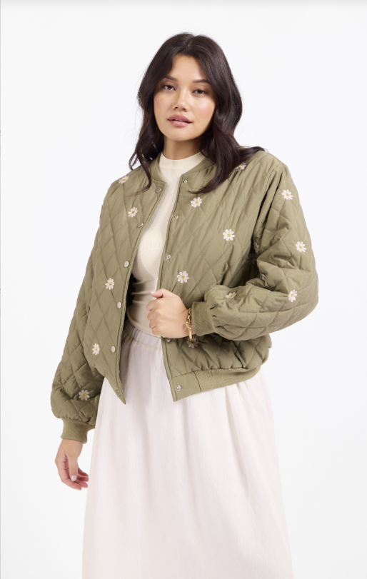 Painted Wish Quilted Embroidered Jacket