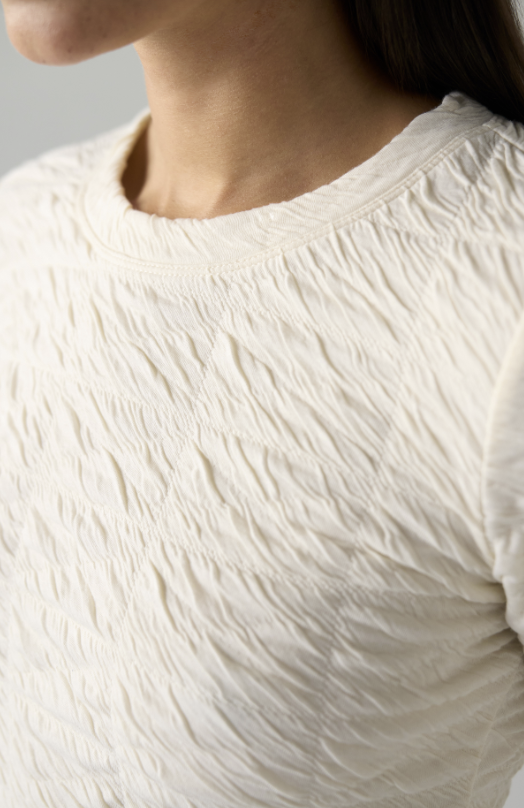 Long Sleeve Flare Crew Neck Top