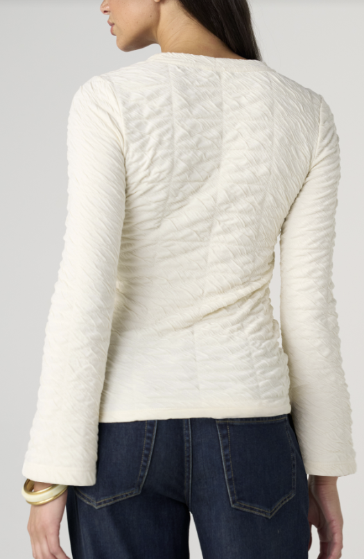 Long Sleeve Flare Crew Neck Top
