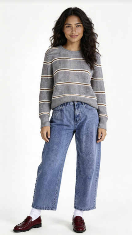 Warm Chai Stripe Sweater