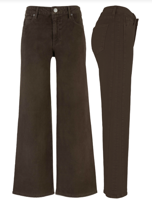 Meg High Rise Wide Leg Side Panel