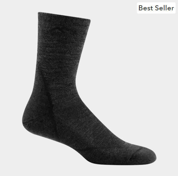 Men's Light Hiker Micro Crew Lightweight Hiking Socks