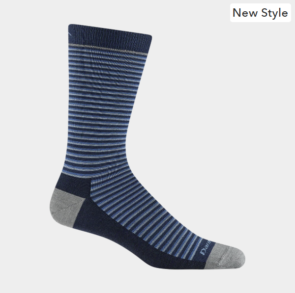 Men's Microstripe Crew Lightweight Lifestyle Socks