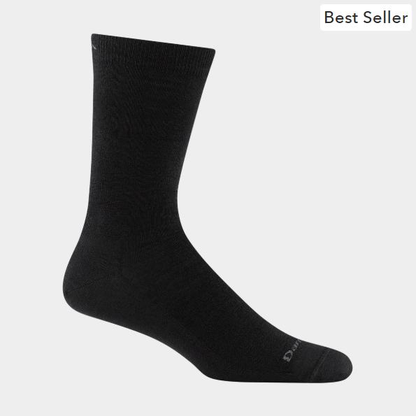 Men's Solid Crew Lightweight Lifestyle Socks