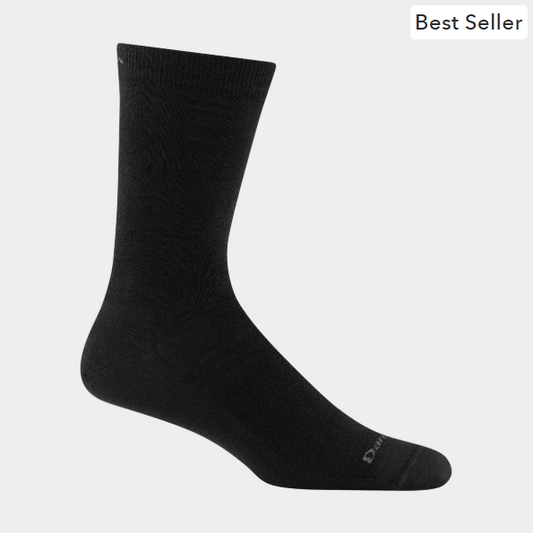 Men's Solid Crew Lightweight Lifestyle Socks