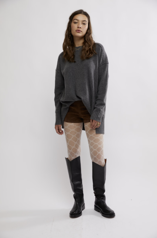 Ribbon Chain Tights