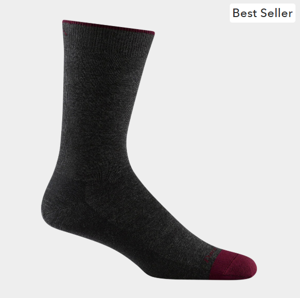 Men's Solid Crew Lightweight Lifestyle Socks
