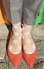 Load image into Gallery viewer, Daisy Clear Socks
