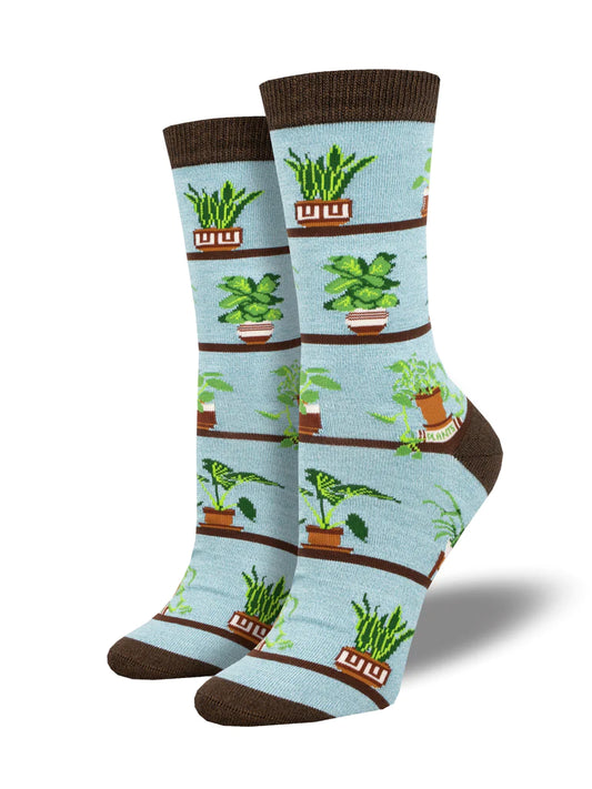 House Plant Bamboo Women's Crew Socks