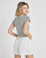 Load image into Gallery viewer, Whitney Stripe Terry Tee
