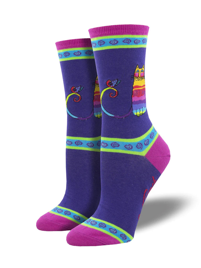 Rainbow Cat Women's Crew Socks