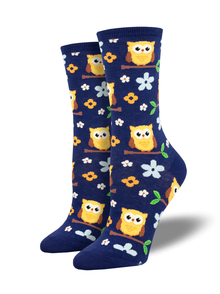 Night Owl Women's Crew Socks