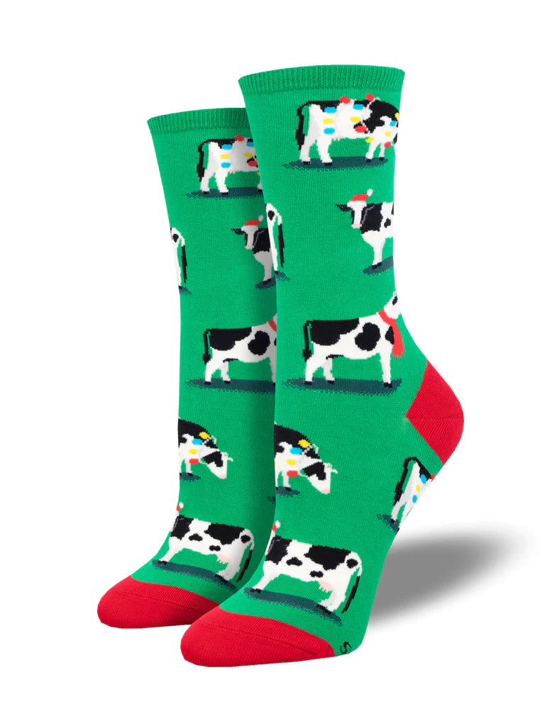 Holy Cow It's Christmas Women's Crew Socks