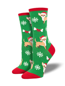 Festive Chihuahua Women's Crew Socks