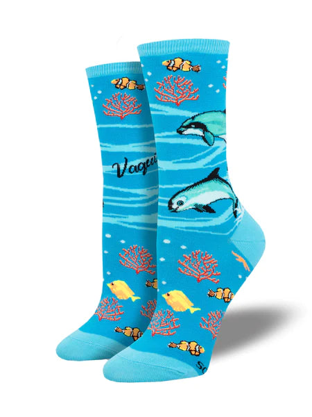 Vaquita Dolphin Women's Crew Socks