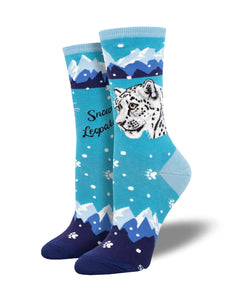 Snow Leopard Women's Crew Socks