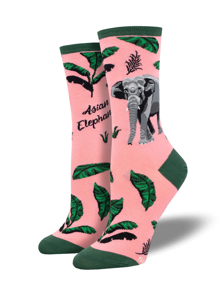 Asian Elephant Women's Crew Socks