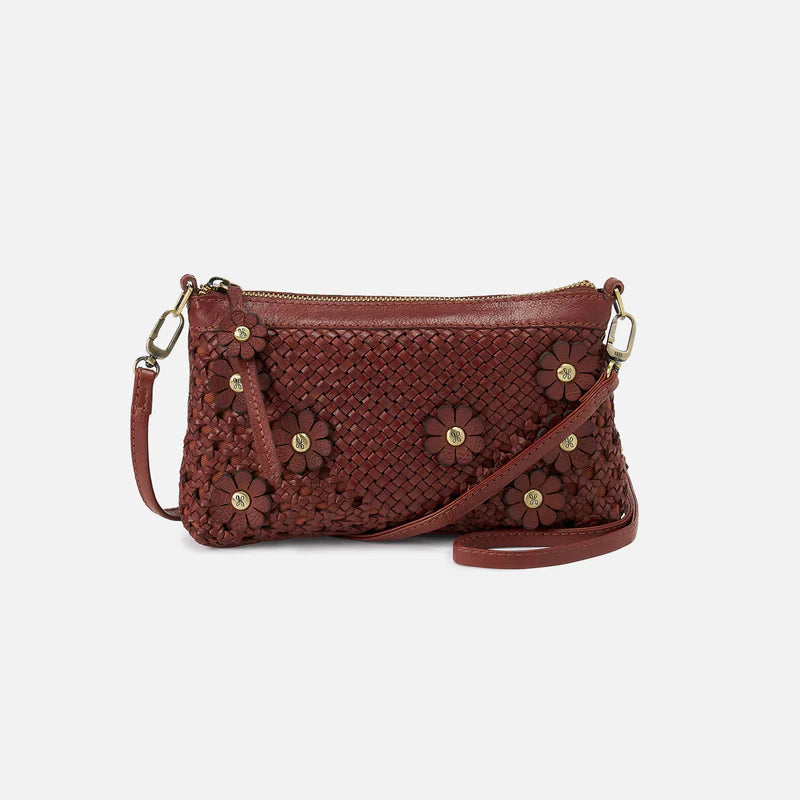 Darcy Crossbody Woven Leather Chestnut
