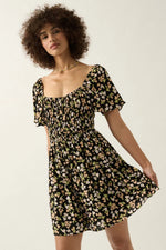 Load image into Gallery viewer, Floral Scoop Neck  Dress
