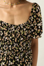 Load image into Gallery viewer, Floral Scoop Neck  Dress
