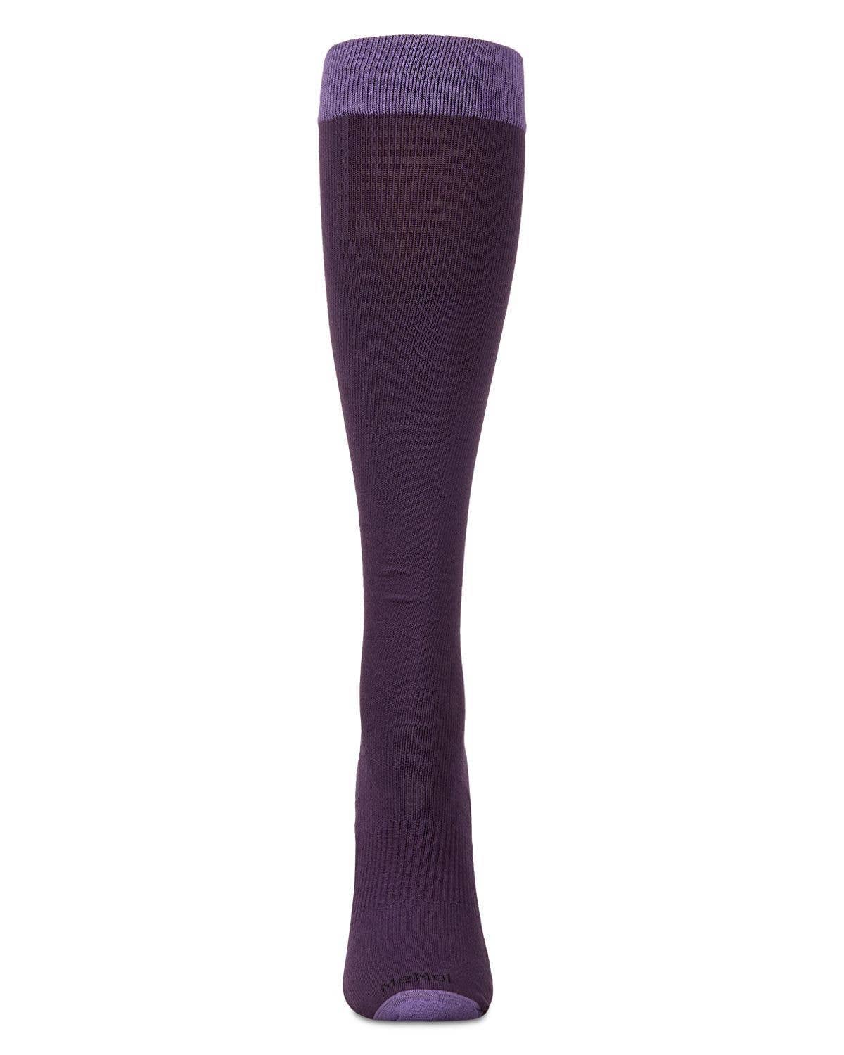 Solid Cotton Compression Socks
