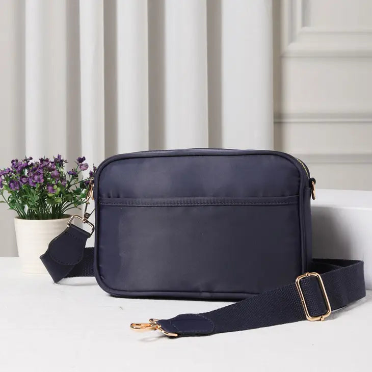 Nylon Rectangular Crossbody Bag
