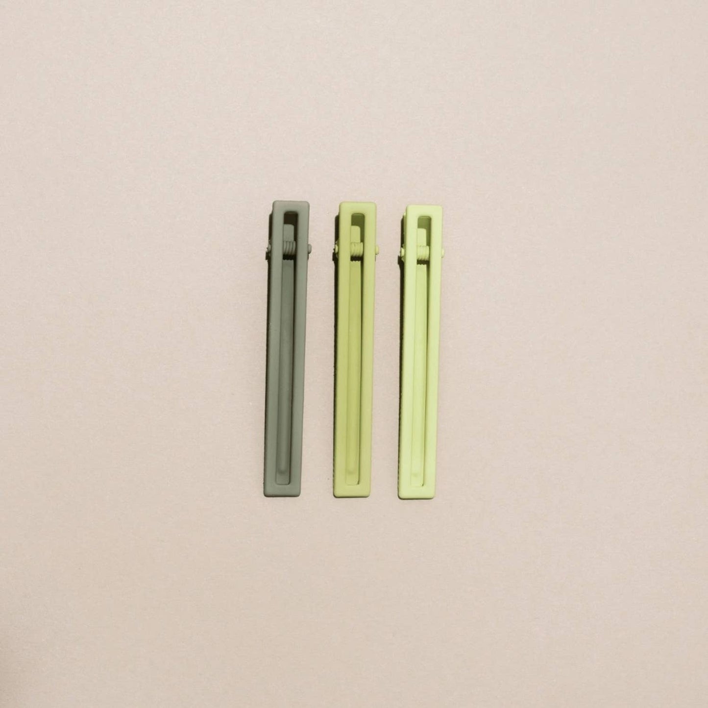 Yarrow | Alligator Hair Clips | Assorted | Metal Hair Pins: Cacao