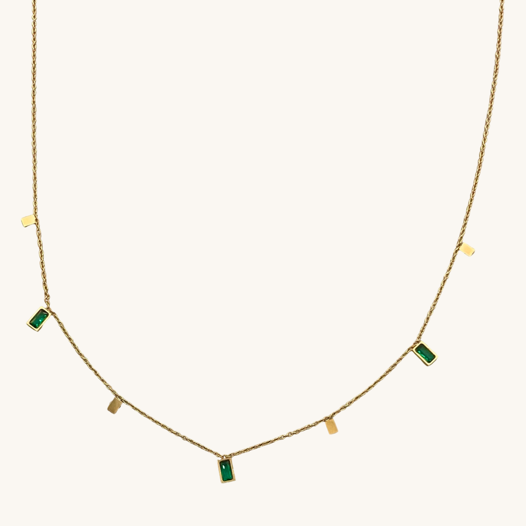 Lydia Emerald Crystal Necklace
