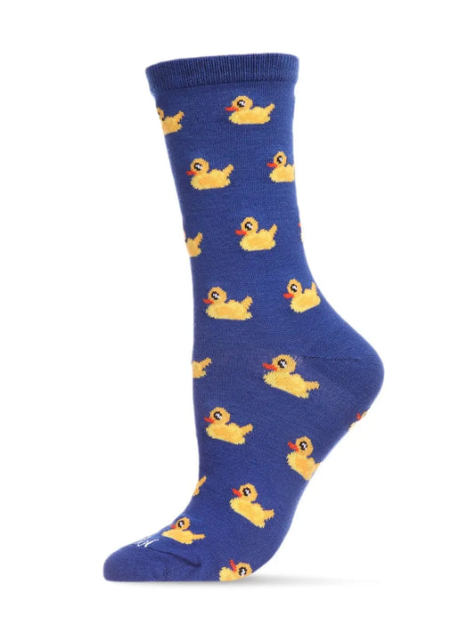 Rubber Ducks Bamboo Blend Crew Socks