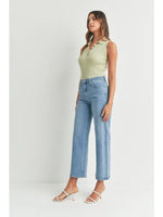 Load image into Gallery viewer, The Classic HR Wide Leg Medium Wash
