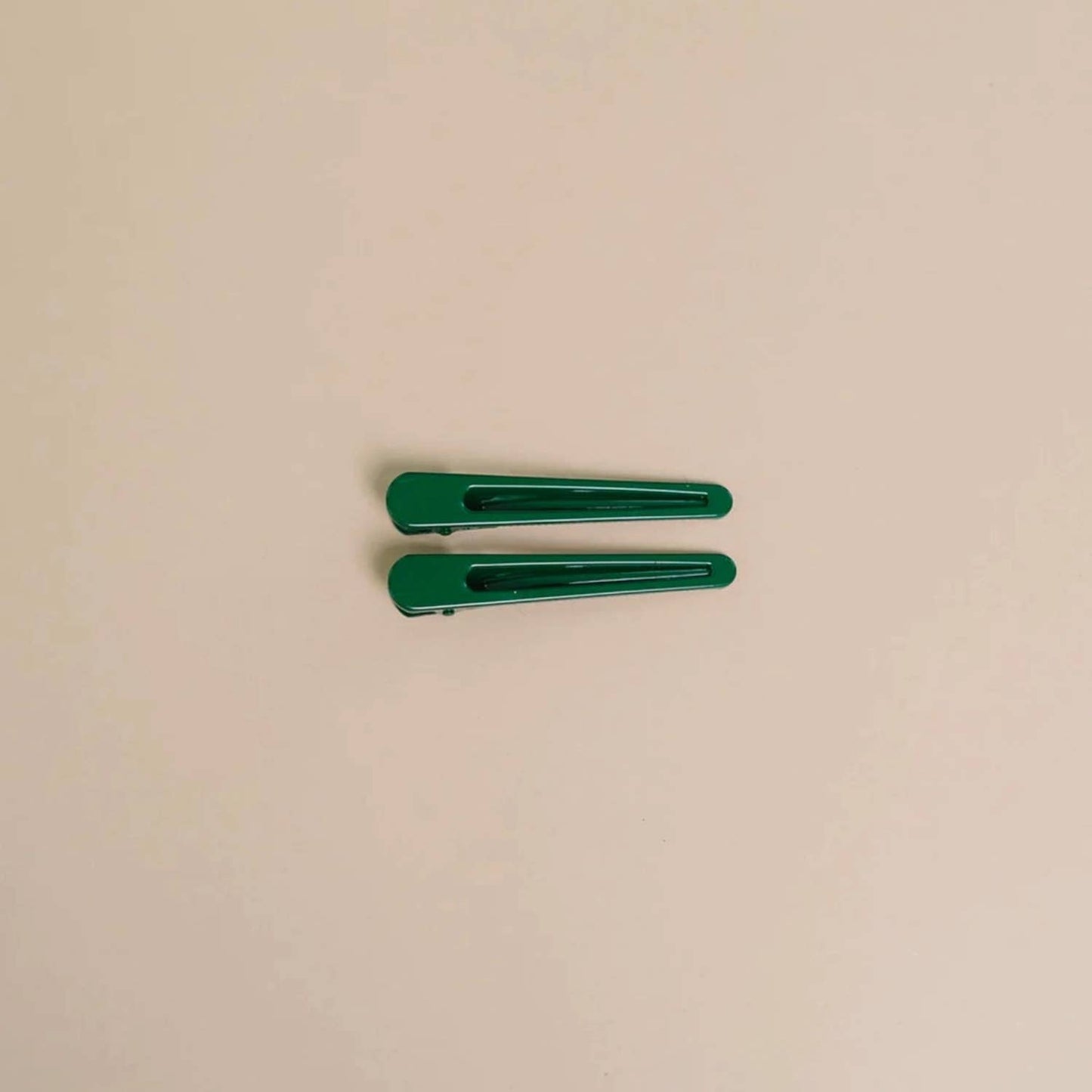 Triangle | Alligator Hair Clip | Metal Hair Pin | Assorted: Forest