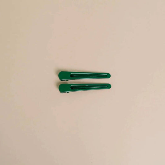 Triangle | Alligator Hair Clip | Metal Hair Pin | Assorted: Forest