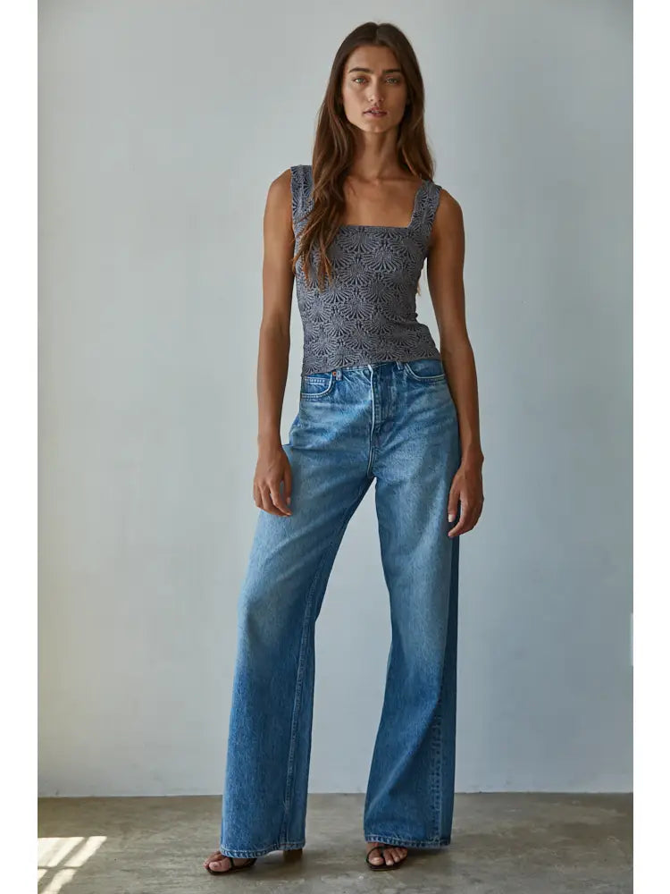 Rumi Knit Modal Jacquard Tank