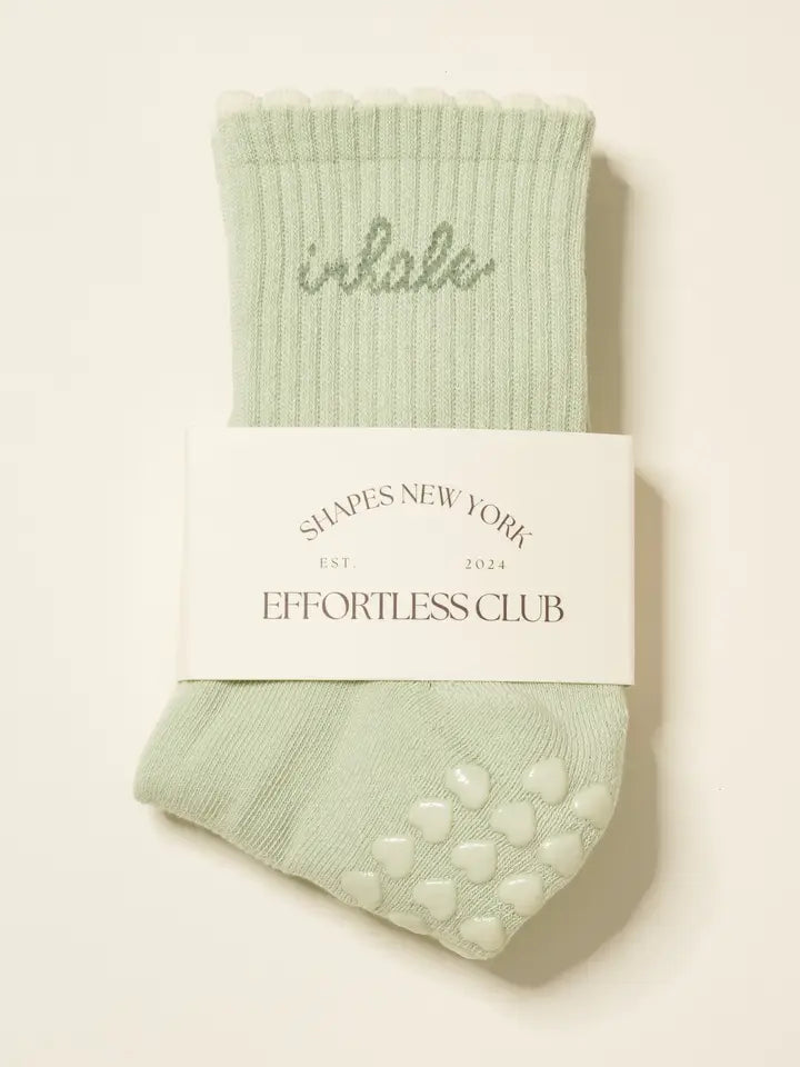 Inhale Exhale Grip Pilates Socks