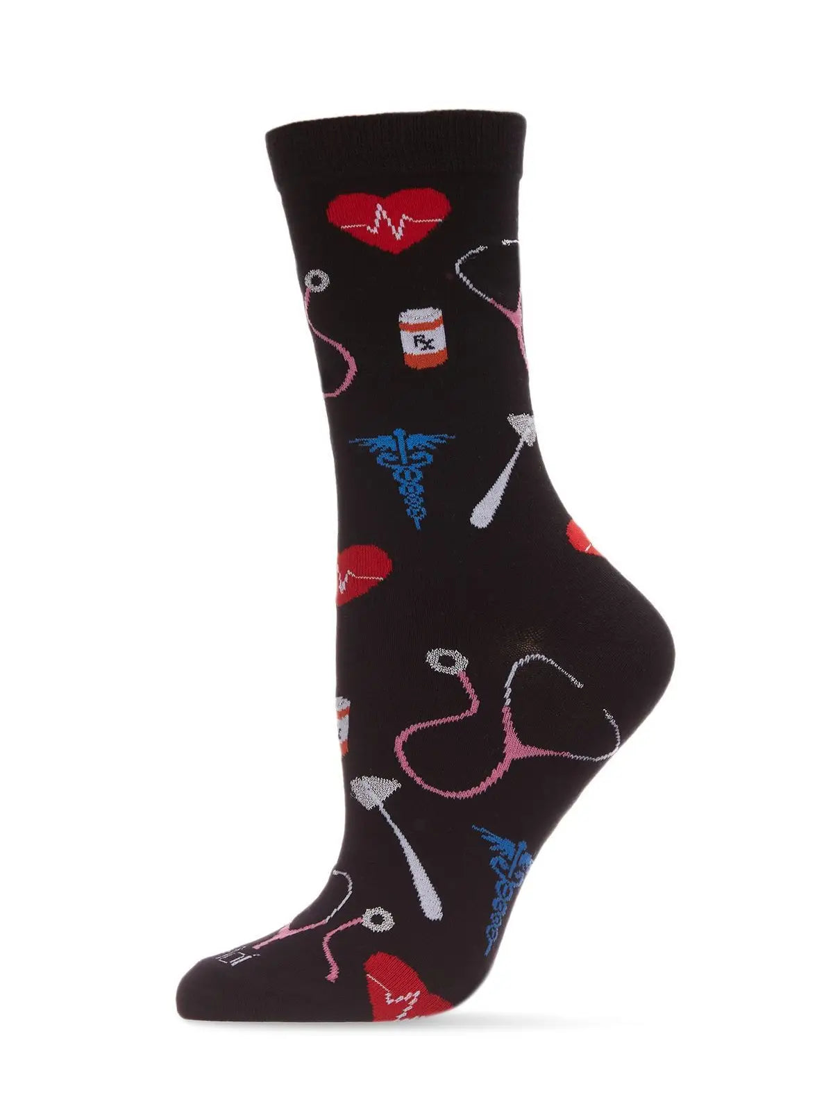 Medical Theme Bamboo Women's Crew Socks