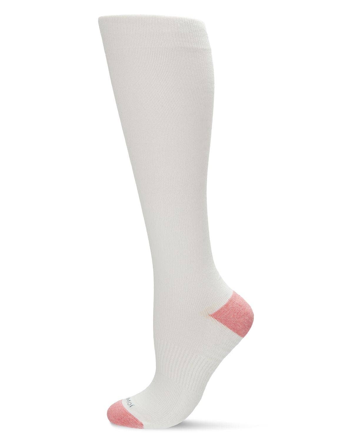 Solid Cotton Compression Socks