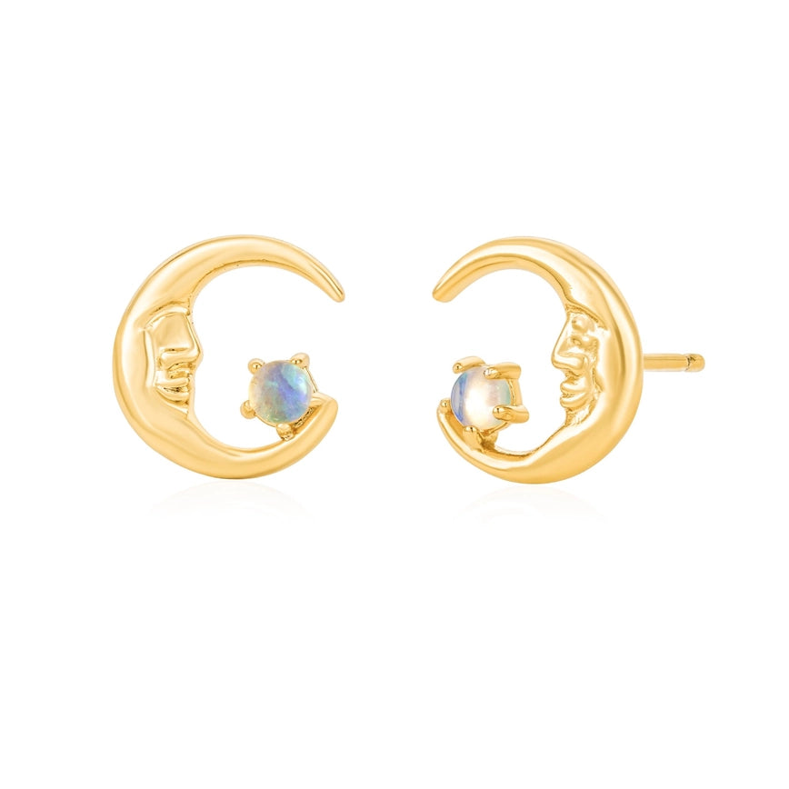 La Lune Opal Studs