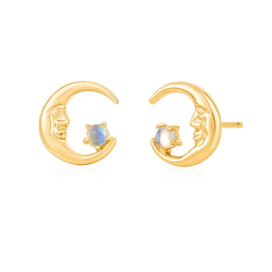 La Lune Opal Studs