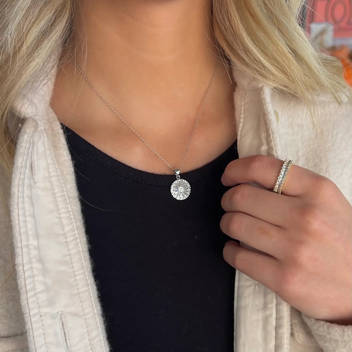 Antique Crystal Necklaces- Gold and Silver