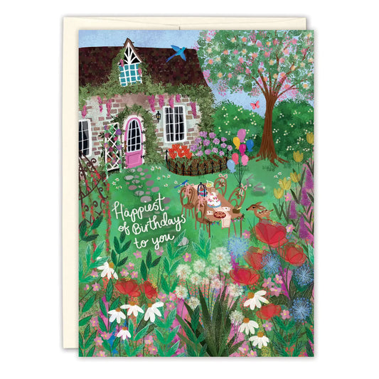 Garden Party Birthday Card