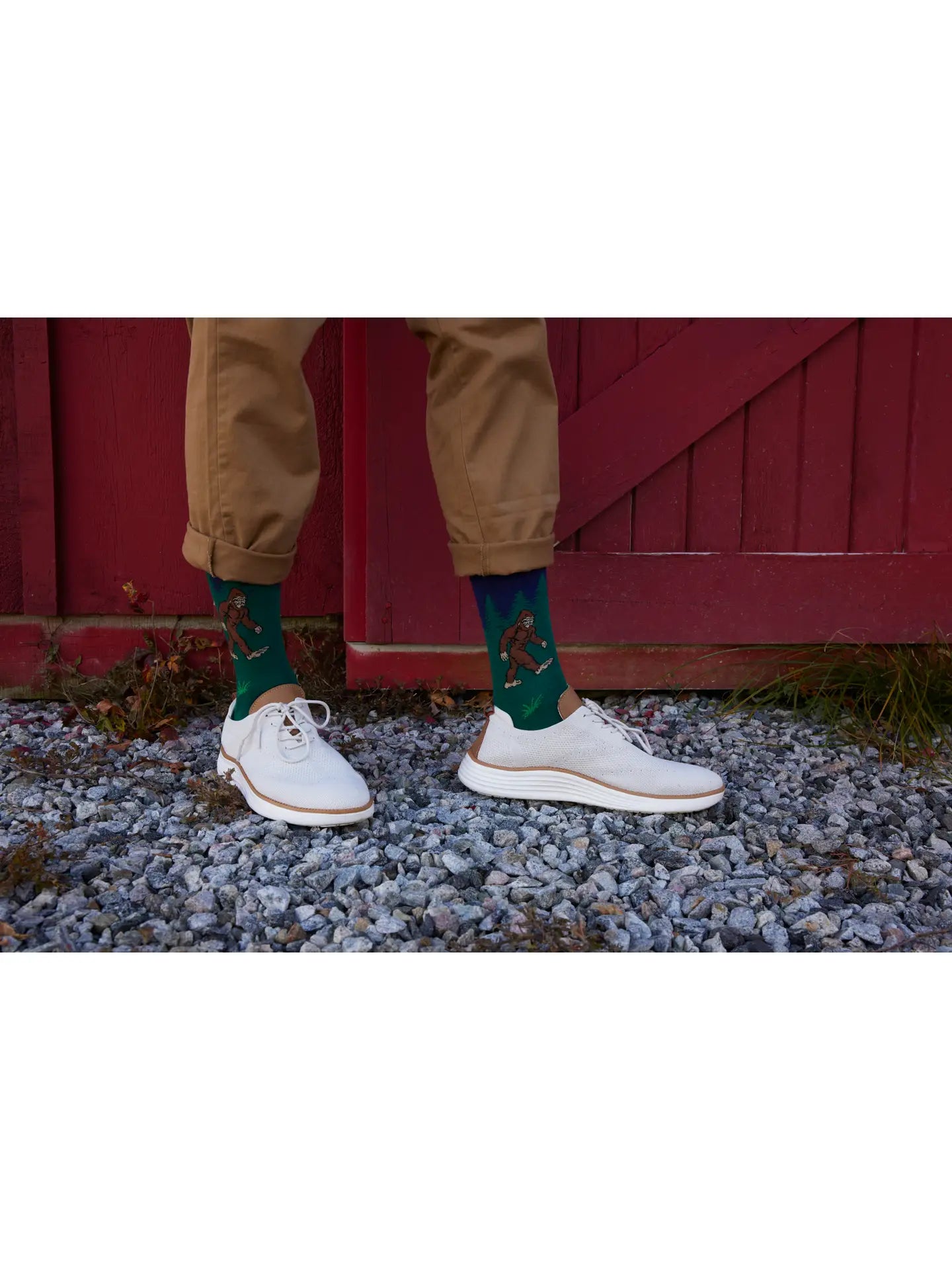 Men's Bigfoot Is Real Bamboo Blend Novelty Crew Sock