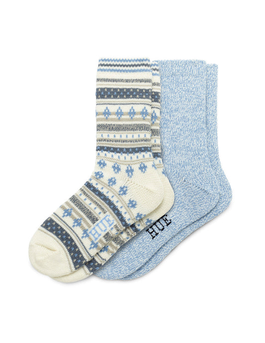 Geo Stripe Boot Sock 2 Pair Pack