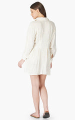 Load image into Gallery viewer, Birch Lurex Stripe Shirt Dress
